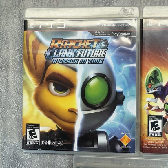Ratchet & Clank PS3 Lot All 4 One Tools of Destruction Crack In Time CIB VGC - Picture 2 of 12